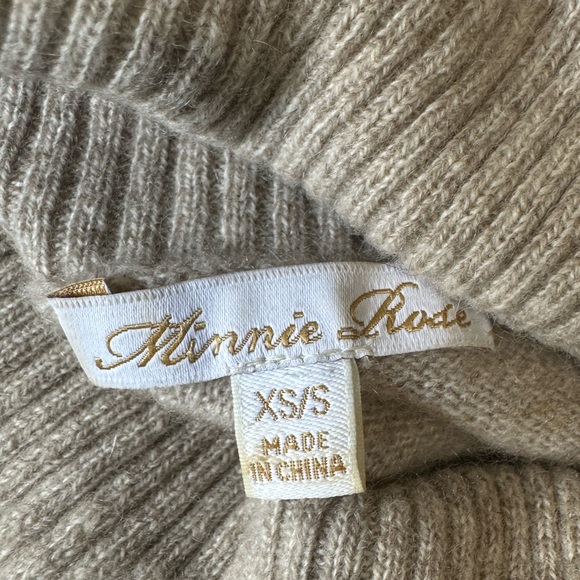 Minnie Rose Women’s Cashmere Turtleneck Sweater Size S - Picture 11 of 12